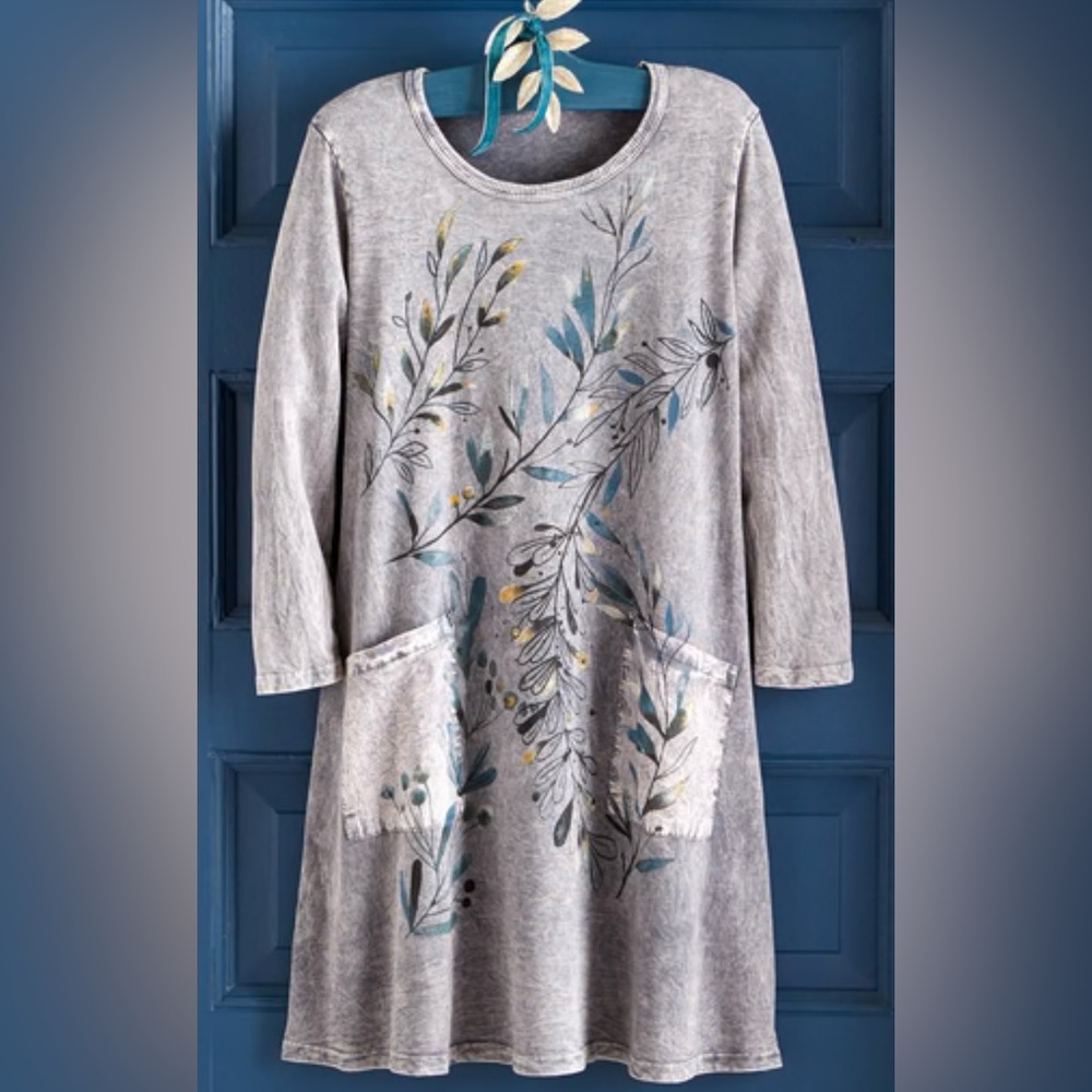 Take A Bough Long-Sleeve T-Shirt Dress